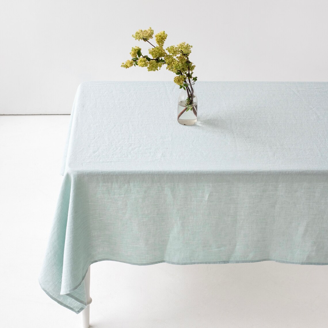Linen Tablecloth Light Blue. Washed Linen Table Cloth. Etsy