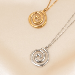 Spiral Pendant Necklace - AvestyleJewels