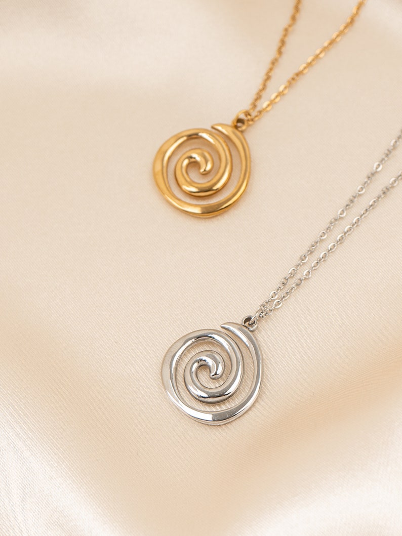 Spiral Pendant Necklace - AvestyleJewels