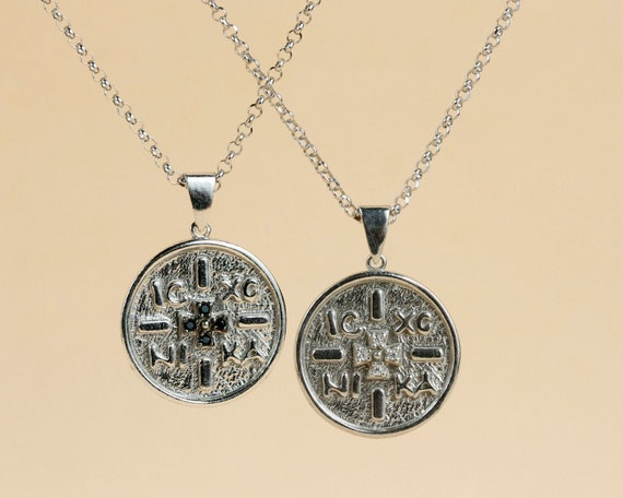 Nice Gifts For Her White Zircon Necklace Gold Filled Byzantine Necklace