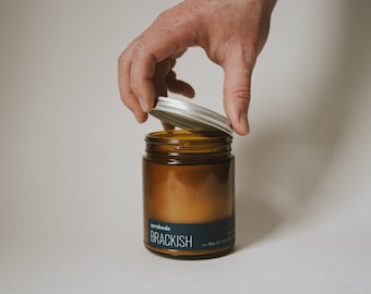 Brackish Soy Wax Candle | Amber Glass Jar