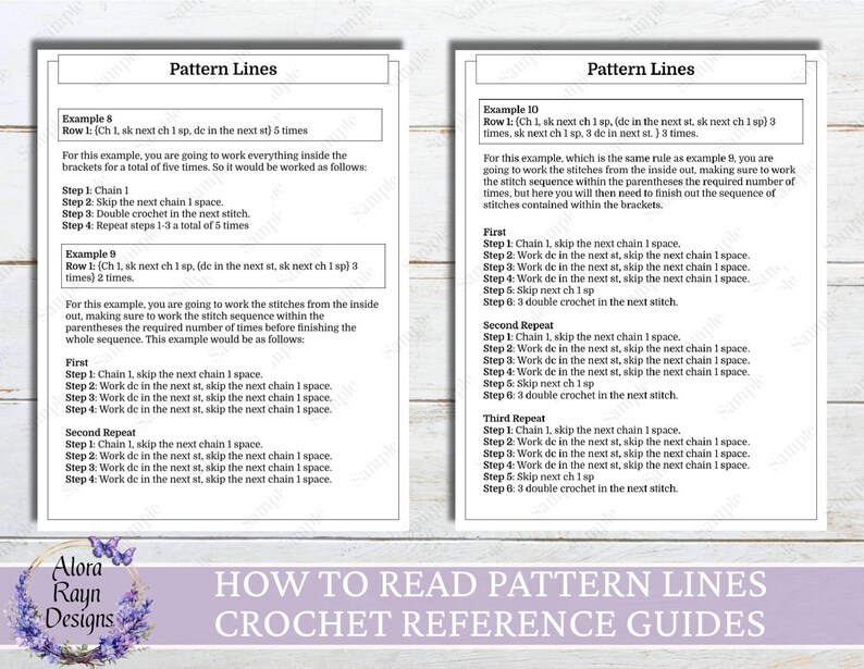 How to Read Pattern Lines Reference Guides, How to Read Pattern Lines ...