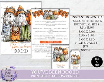 Sie wurden Booed druckbare Halloween-Kit, Ich wurde Booed Coworker/Friend Edition, Sie wurden ausgebuht