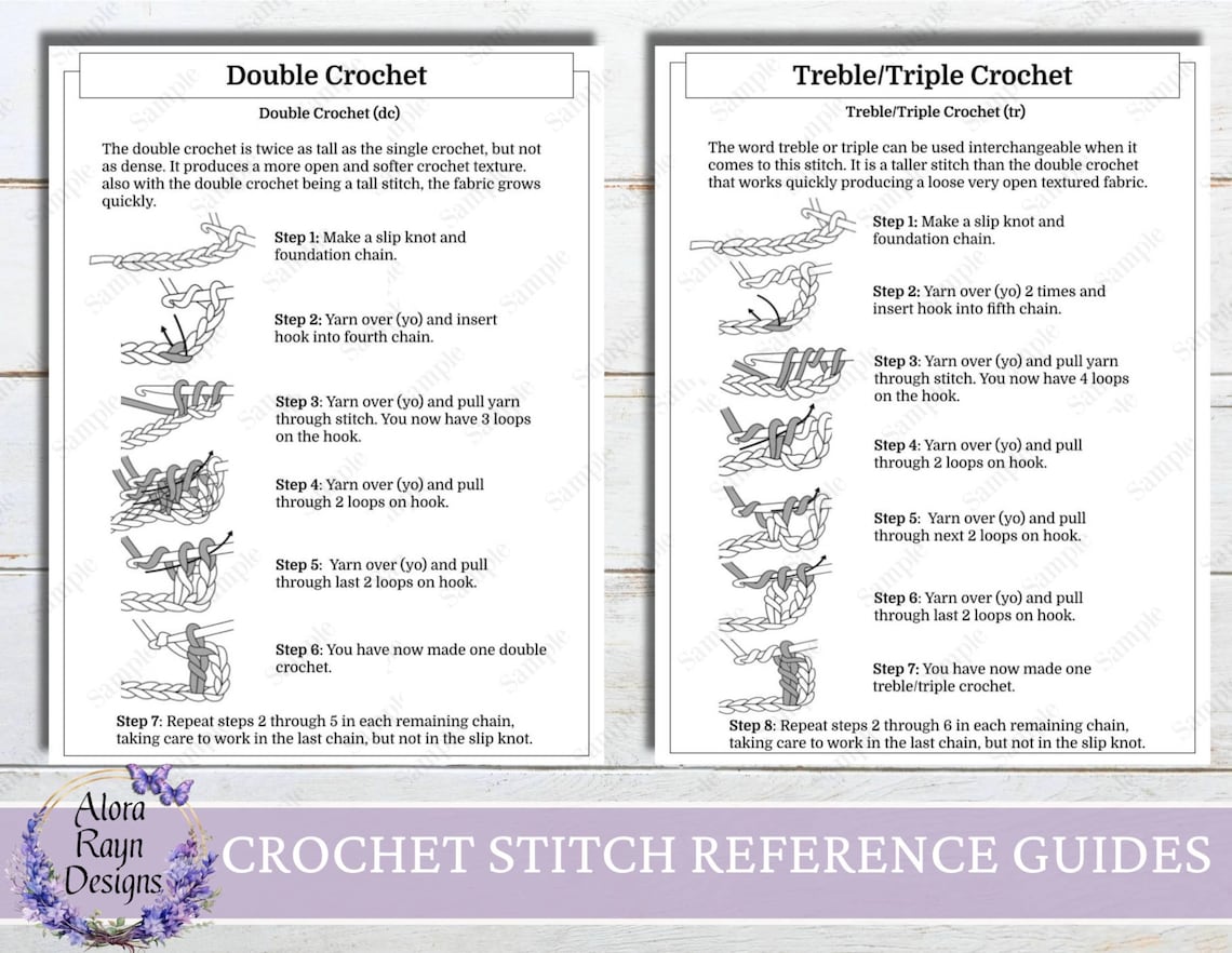 Crochet Drawing Reference Crochet Stitch Reference Guides, Beginner Crochet Reference Guides ...
