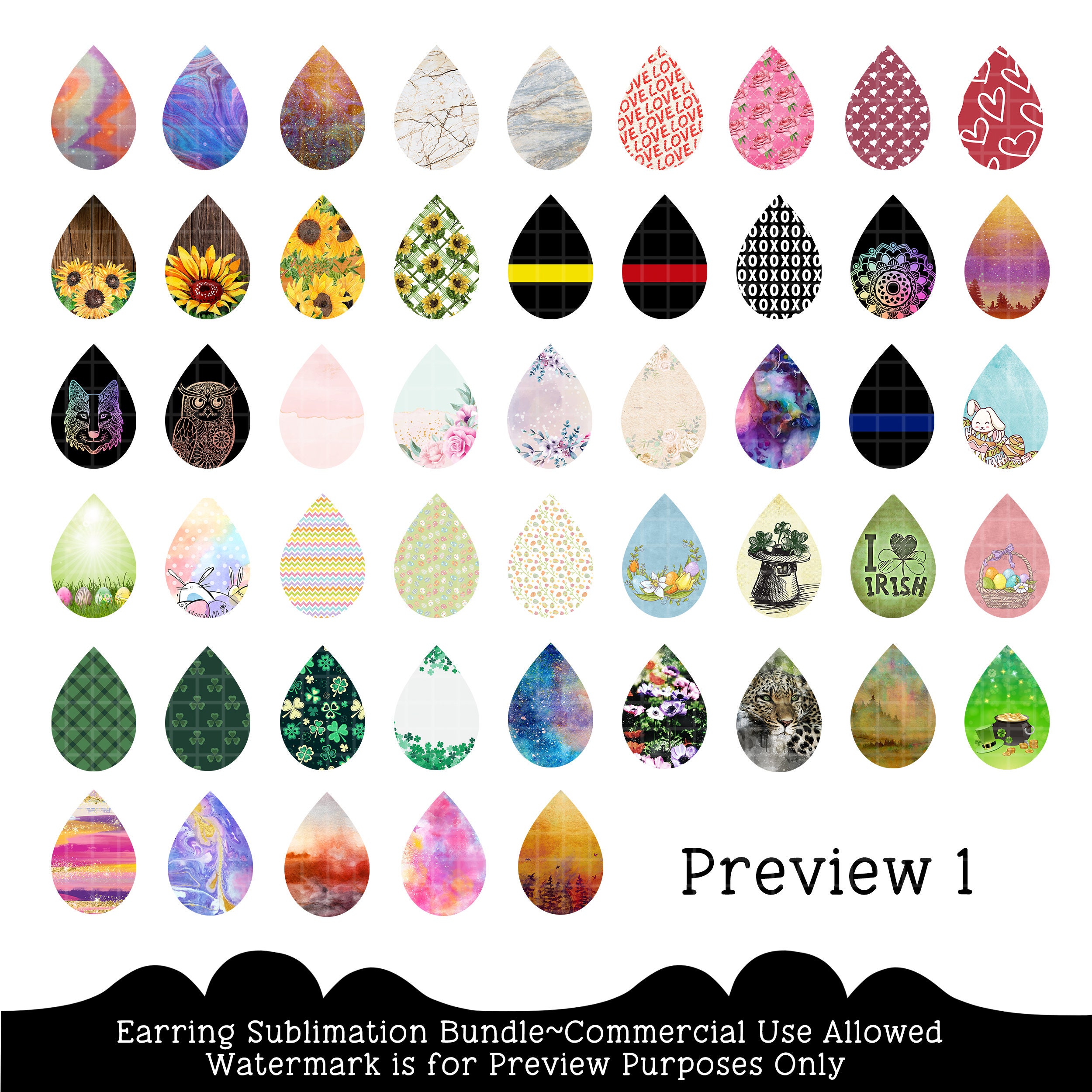 Sublimation Earring Template Free