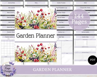 Gardening Planner, Gardening Journal, Checklist, Gardening Organizer, Plant Care Planner, Plants Records,  Garden Planner, Instant Download