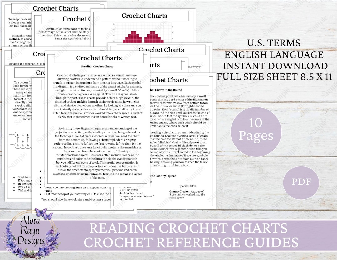 Reading Crochet Charts, Chart Reference Guides, Beginner Crochet Chart ...