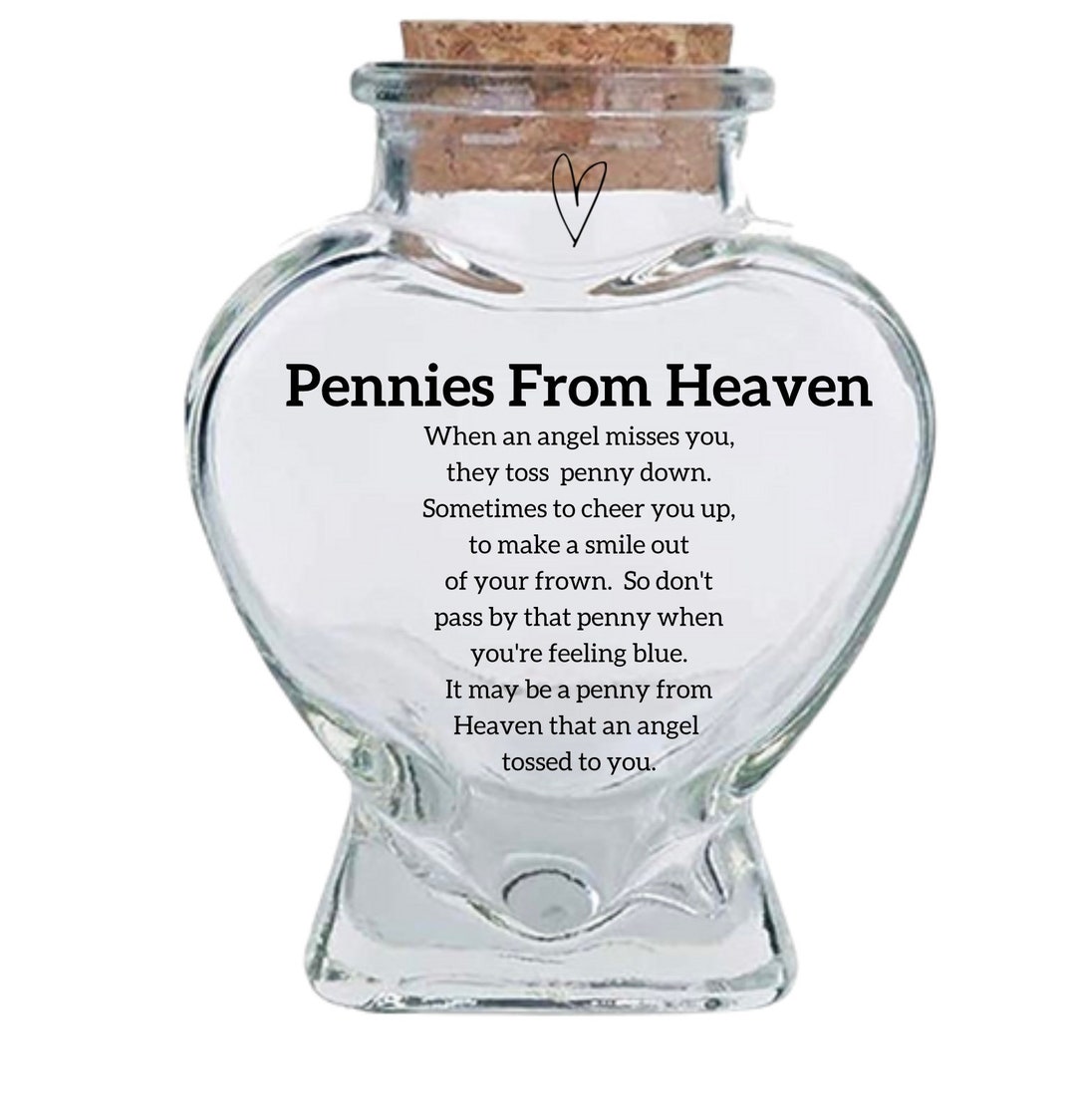 Dimes From Heaven Jar/pennies From Heaven Jar - Etsy