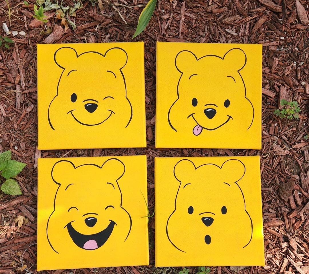 Winnie the Pooh Canvas Set/winnie the Pooh Wall Art/nursery Decor Etsy
