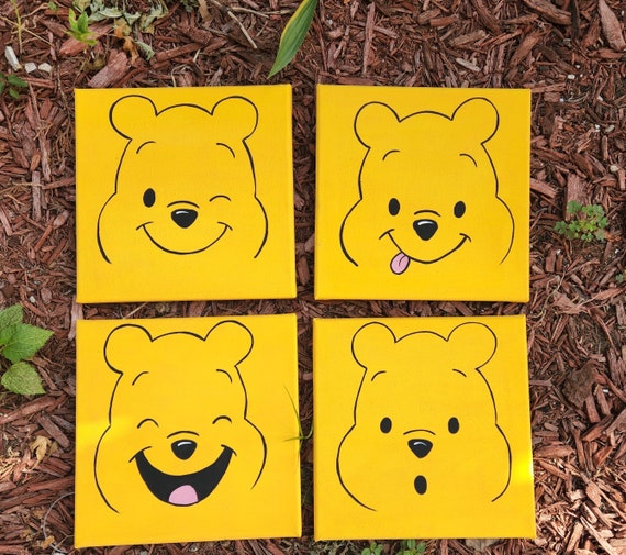 Winnie the Pooh Canvas Set/winnie the Pooh Wall Art/nursery Etsy