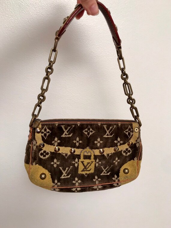 louis vuitton velvet bag