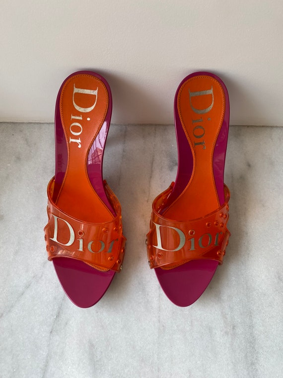 dior jelly sandals