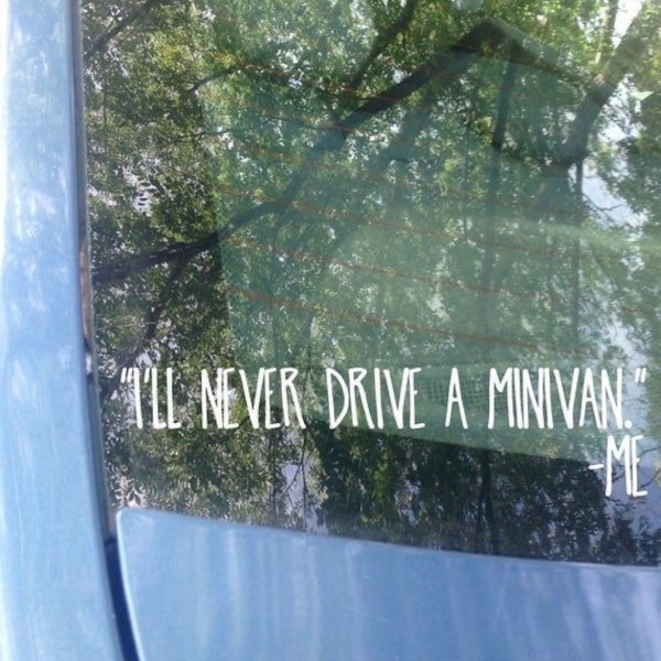 Mommy Decals - MiniVan Decals  - Funny Decal - Dad Decal - Van Sticker - Bumper Sticker -