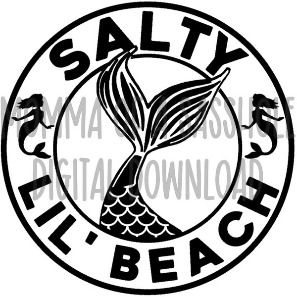 SVG - Salty Beach - Digital Download - Decal
