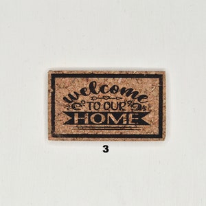 Dollhouse Doormat. Miniature “WELCOME” Rug. Miniature Floor Mat for Doll.