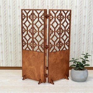 1:6 Dollhouse Miniature Folding Screen - Fits for 12 inch Dolls.