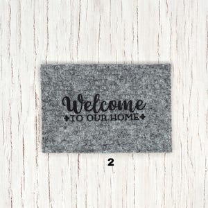 Dollhouse Doormat. Miniature “WELCOME” Rug. Miniature Floor Mat for Doll.
