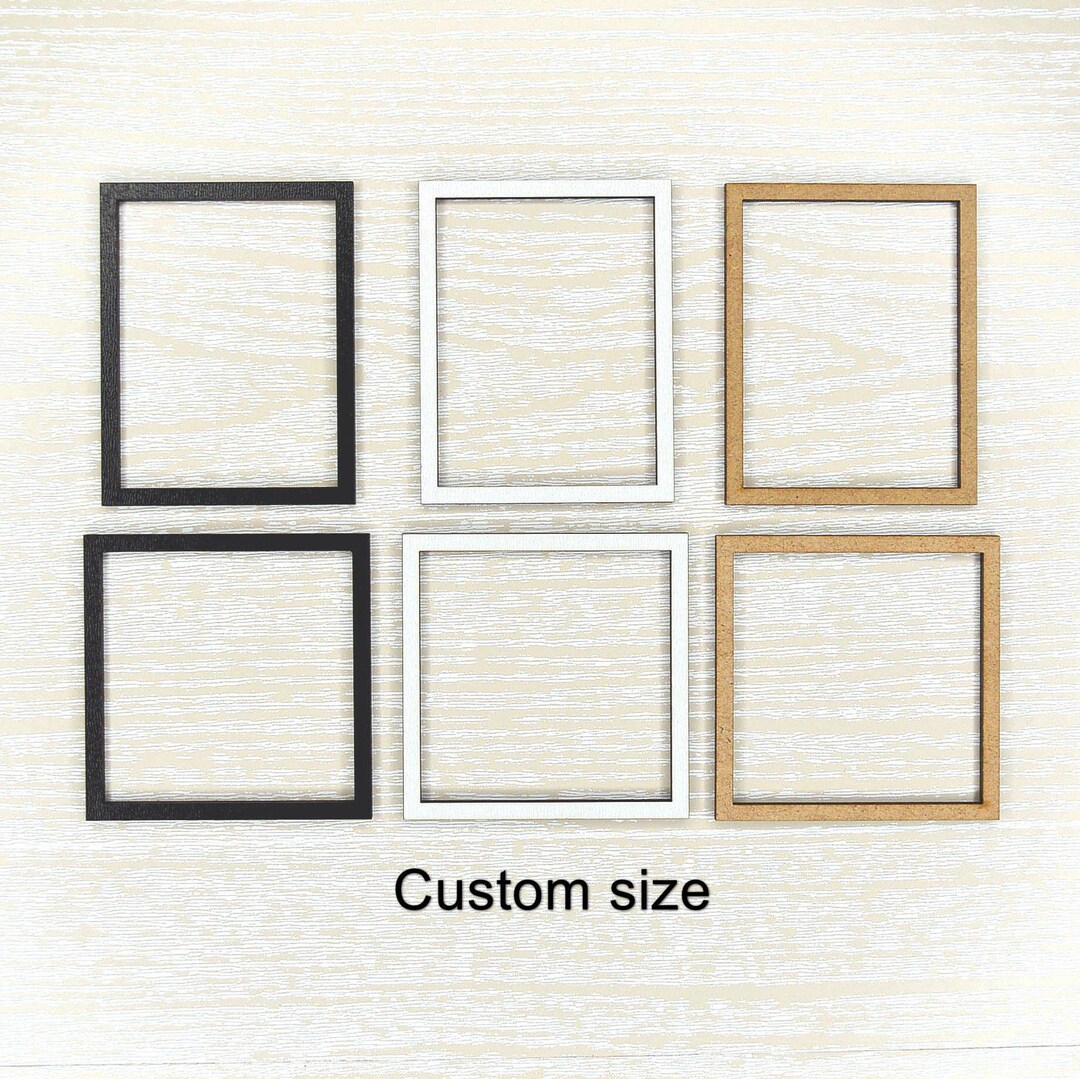 Mini Group Frame Miniature Frames Set Custom Size. Miniature Pictures Frame - Dollhouse ...