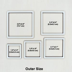 Dollhouse Miniature Picture Frame. Miniature Photo Frames.