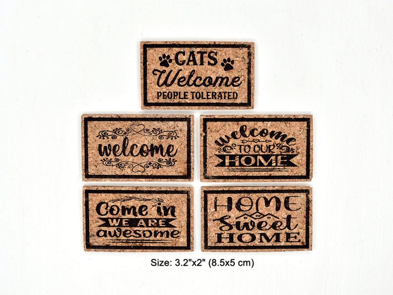 1:6 Scale Dollhouse Doormat, Miniature "Welcome" Rug