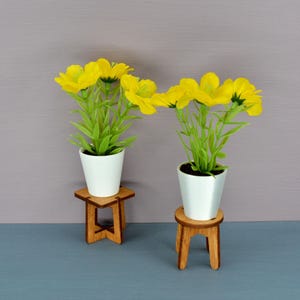 1:6 Dollhouse Flowers in Pot. Miniature Plants in Pots. Doll Indoor Plants.