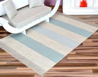 1:6 Miniature Rug for 12 inch Dolls. Dollhouse Miniature Carpet.