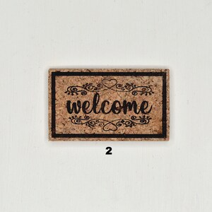 Dollhouse Doormat. Miniature “WELCOME” Rug. Miniature Floor Mat for Doll.