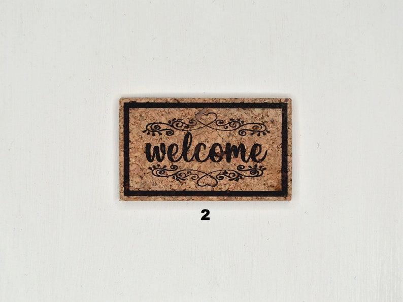Dollhouse Doormat. Miniature “WELCOME” Rug. Miniature Floor Mat for Doll.