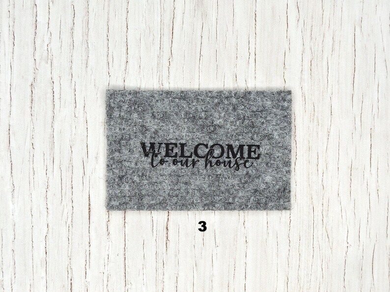 Dollhouse Doormat. Miniature “WELCOME” Rug. Miniature Floor Mat for Doll.