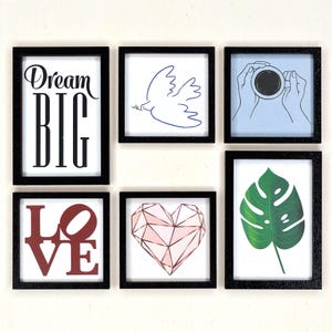 1:6 Scale Dollhouse Wall Art. Miniature Framed Picture Perfect for 11.5-12 inch Dolls. Dollhouse Poster.
