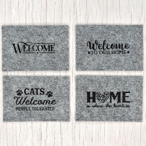 Dollhouse Doormat. Miniature “WELCOME” Rug. Miniature Floor Mat for Doll.
