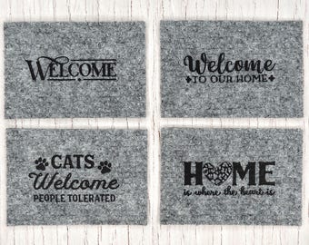 1:6 Dollhouse Doormat - Miniature “WELCOME” Rug. Fits for 12 inch Dolls.