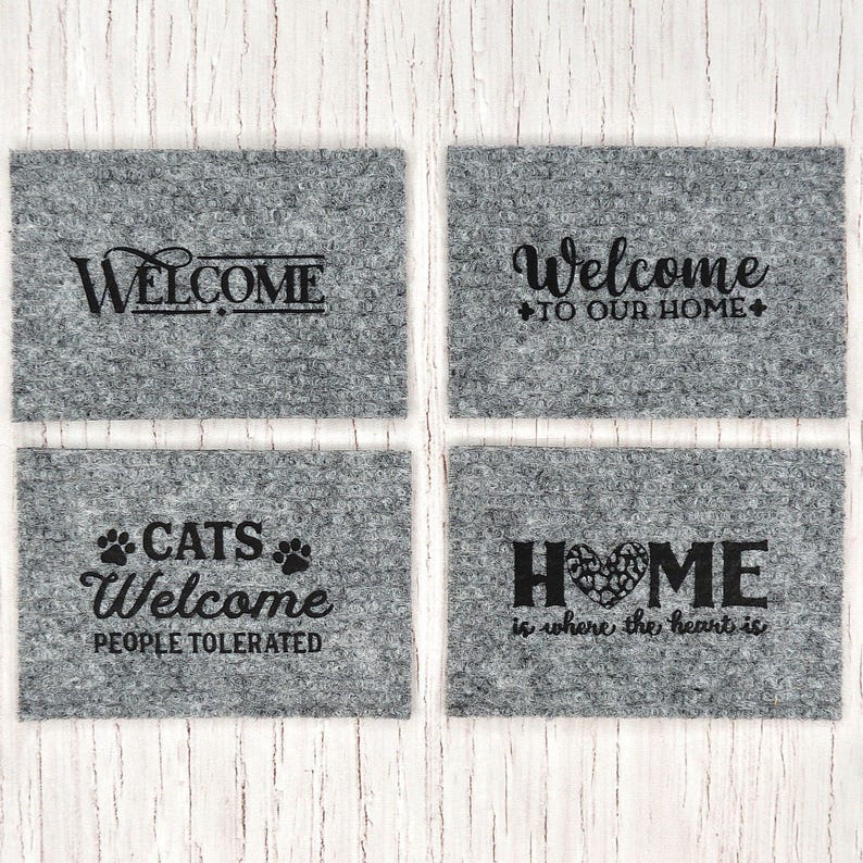 Dollhouse Doormat. Miniature “WELCOME” Rug. Miniature Floor Mat for Doll.