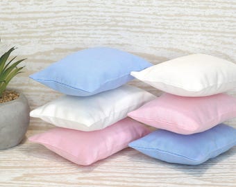 Doll Bed Pillow CUSTOM SIZE, Dollhouse Miniature Pillows