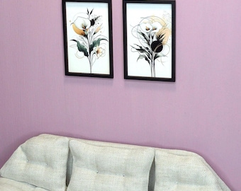 Arte de parede para casa de bonecas na escala 1:6 - Quadro em miniatura.