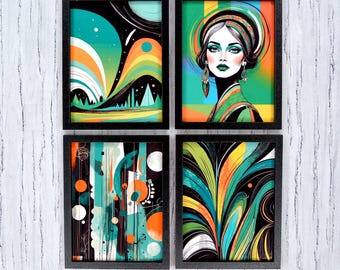 Arte de parede para casa de bonecas na escala 1:6 - Quadro em miniatura.