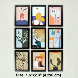 1:6 Dollhouse Miniature Framed Picture. Perfect for 11.5-12 inch Dolls. 1/6 Scale Dollhouse Wall Art.