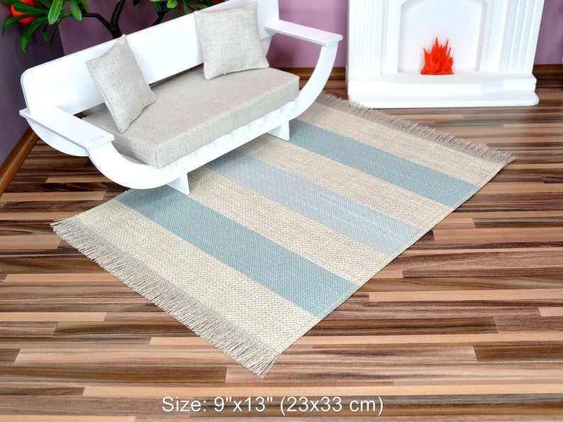 Cool Mini Rug 1:6 Miniature Rug for 12 Inch Dolls. Dollhouse Miniature Carpet. - Etsy