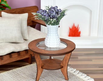 1:6 Miniature Coffee Table for Dollhouse. Miniature Furniture for Doll.