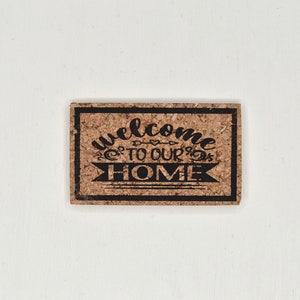 Dollhouse Doormat. Miniature “WELCOME” Rug. Miniature Floor Mat for Doll.