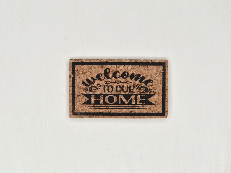 Dollhouse Doormat. Miniature “WELCOME” Rug. Miniature Floor Mat for Doll.