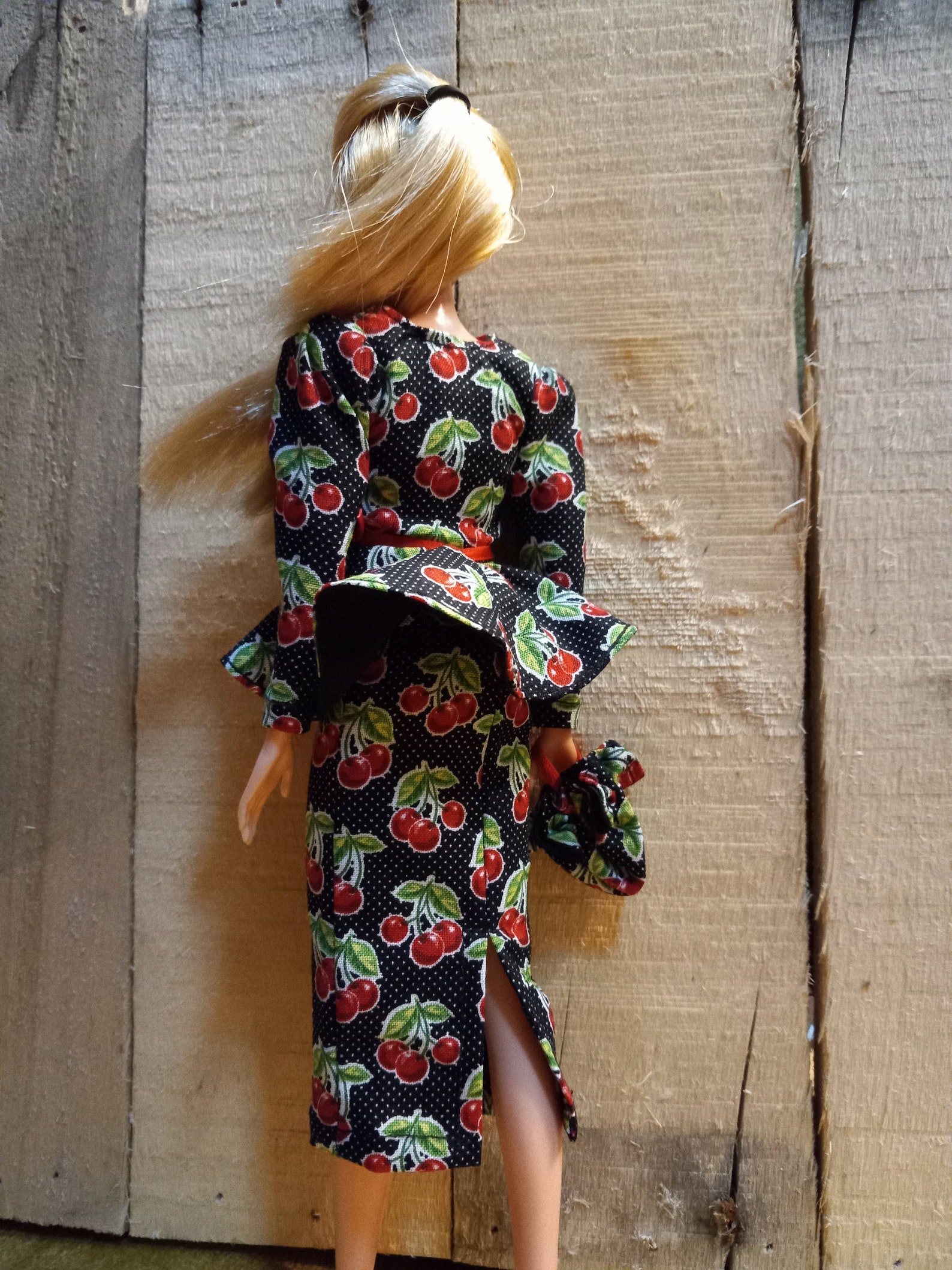 Barbie Cherries Print Dress Suit Etsy barbie-cherries-print-dress-suit-etsy