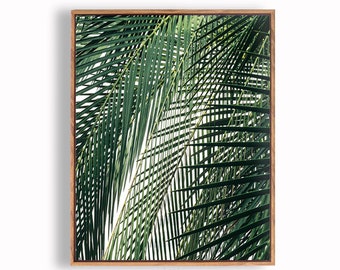 Botanical Canvas Print With Frame; Leaves Print; Modern Canvas Art; Botanical Wall Print