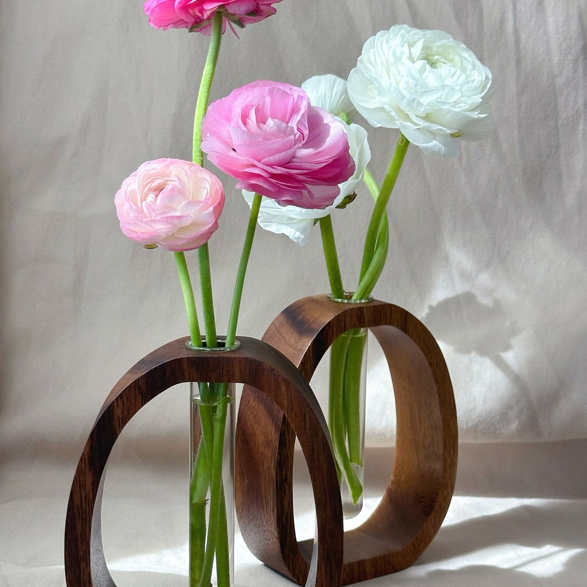 Modern Wooden Vase; Wooden Test Tube Vase; Unique Floral Display; Minimalist Vase; Rustic Home Decor; Housewarming Gift - Etsy