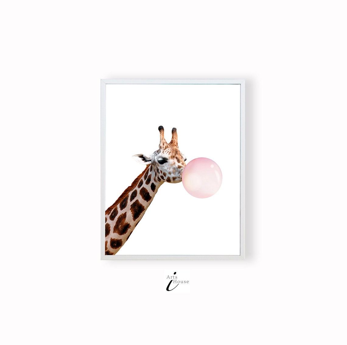 Set of 2 Animal Print Zebra Giraffe Canvas Art Print Modern - Etsy