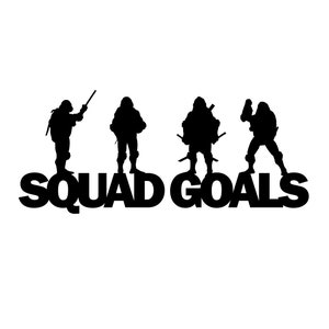 Teenage Mutant Ninja Turtles  Squad Goals SVG, EPS, TNMT Silhouette Squad Goals Cut File