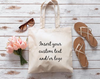 Custom Logo Cotton Canvas Tote Bag: Corporate Swag, Promotional Gift
