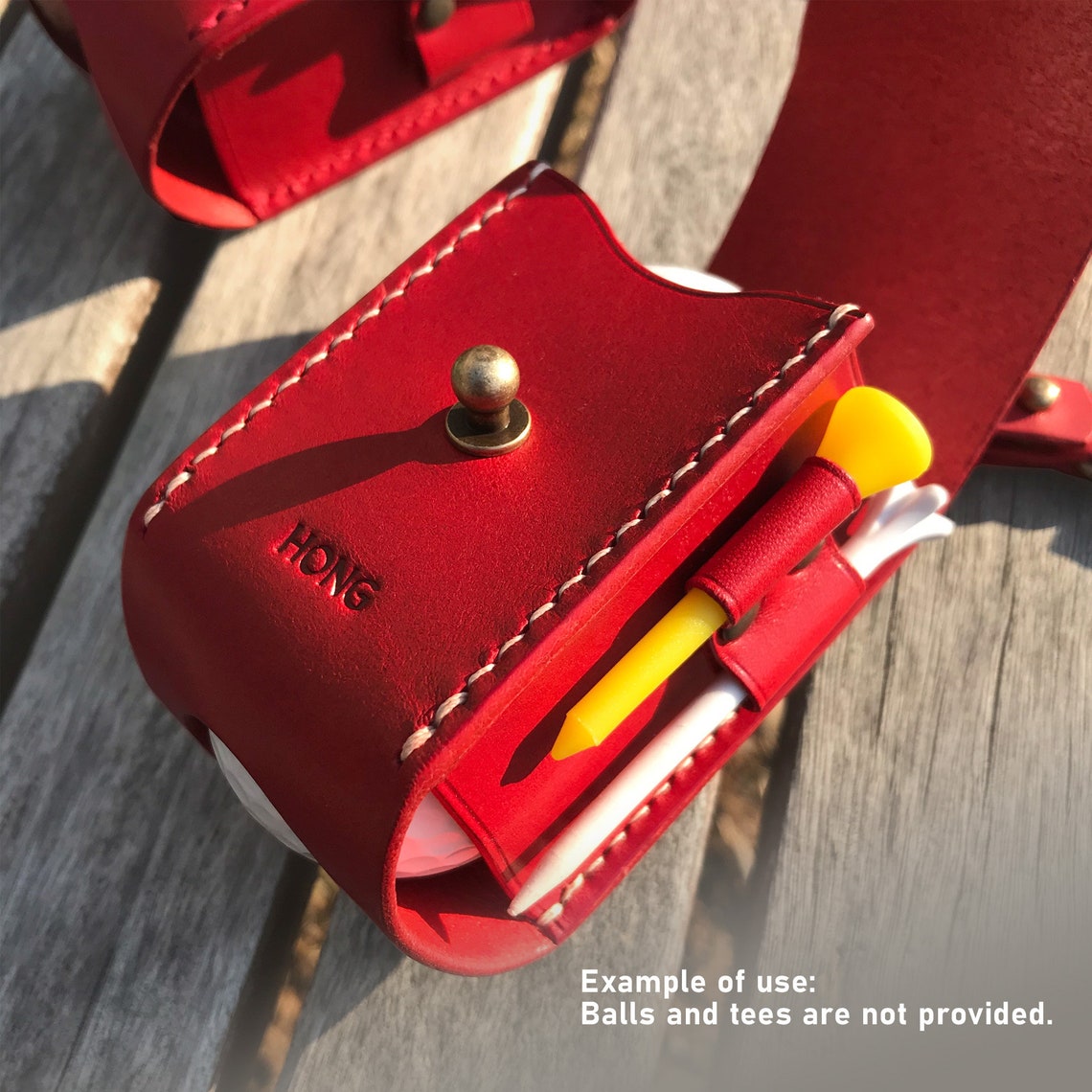 Simple Golf Ball Holder Golf Ball Case Vegetable Tanned Etsy