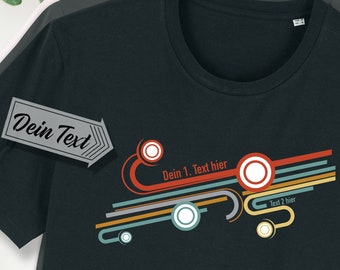 T-shirt met gewenste tekst online ontwerp, gepersonaliseerde tekst, biologisch t-shirt voor heren, bedrukt, gepersonaliseerd, biologisch katoen, jersey