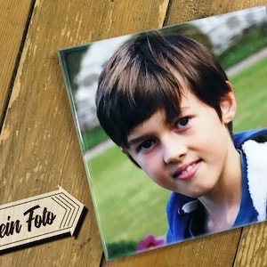 personalized ceramic tile with your own photo, wall tile, customized tile, coaster, 10.7 x 10.7 cm